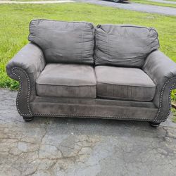 Gray Loveseat Sofa 