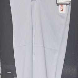 (BB - 42) WILSON BASEBALL PANT LONG GRAY YOUTH SIZE SMALL 