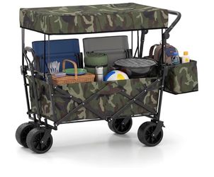 Goplus Folding cart with awning