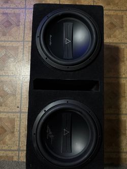 2 12” Phoenix Gold subs with Hifonics Amp
