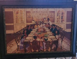 THE BLACK "LAST SUPPER" WALL ART