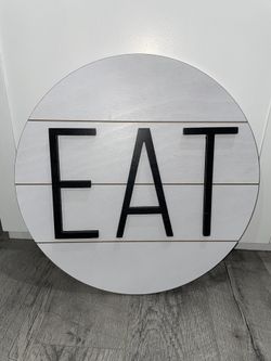 Kitchen ‘EAT’ Wood Sign🍴