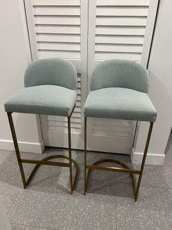Restoration Hardware - RH - Velvet 1960S ROME VELVET BAR STOOLS