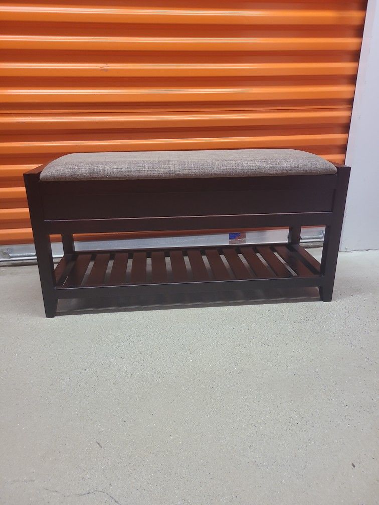 Bench With Storage And Shoe Rack