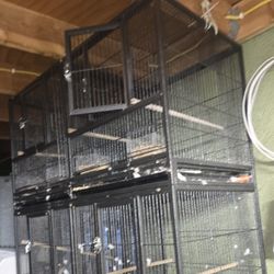 4 Jaulas De Meta En 2.. Metal Cages 4 In 2 Come W Divider