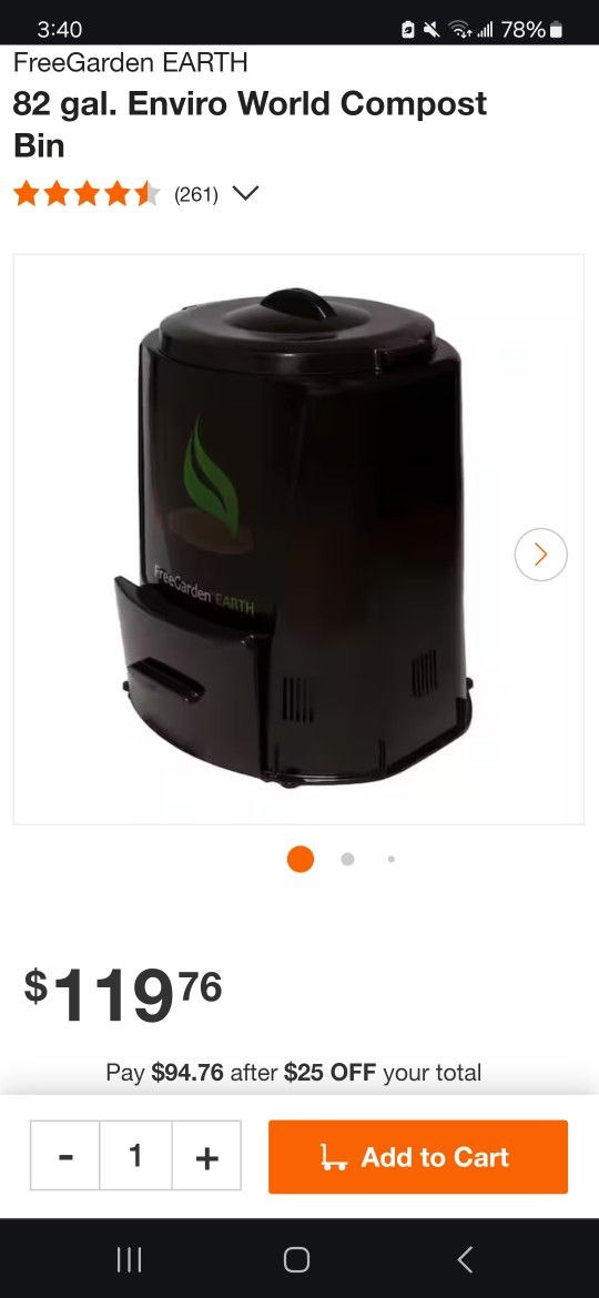 82 Gal. Compost Bin (Enviro World) for Sale in Mesa, AZ OfferUp