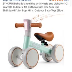 Syncfu Want New Baby Balanced Bike W Music/Lights