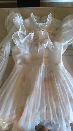 Vintage dress for dead bride costume