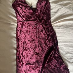 Burgundy Velvet Dress Windsor