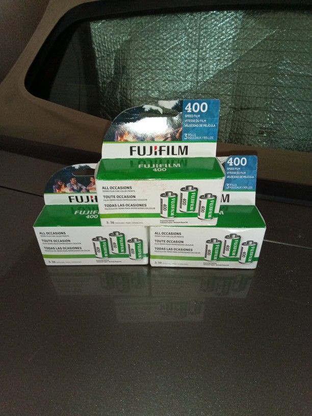 Fujifilm 400 Speed 35 mm Film 3 Boxes Of 3 Count