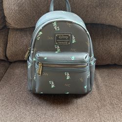 New Disney Loungefly Gray NYC Backpack Purse
