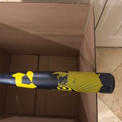 33in -3 Custom 2024 Voodoo One NavyBlue/Yellow Baseball Bat