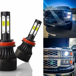 9004 LED Headlight Bulbs,9004/HB1 Hi/Lo Beam LED Headlight Bulb 6500k 9004 LED Bulb Cool White luces