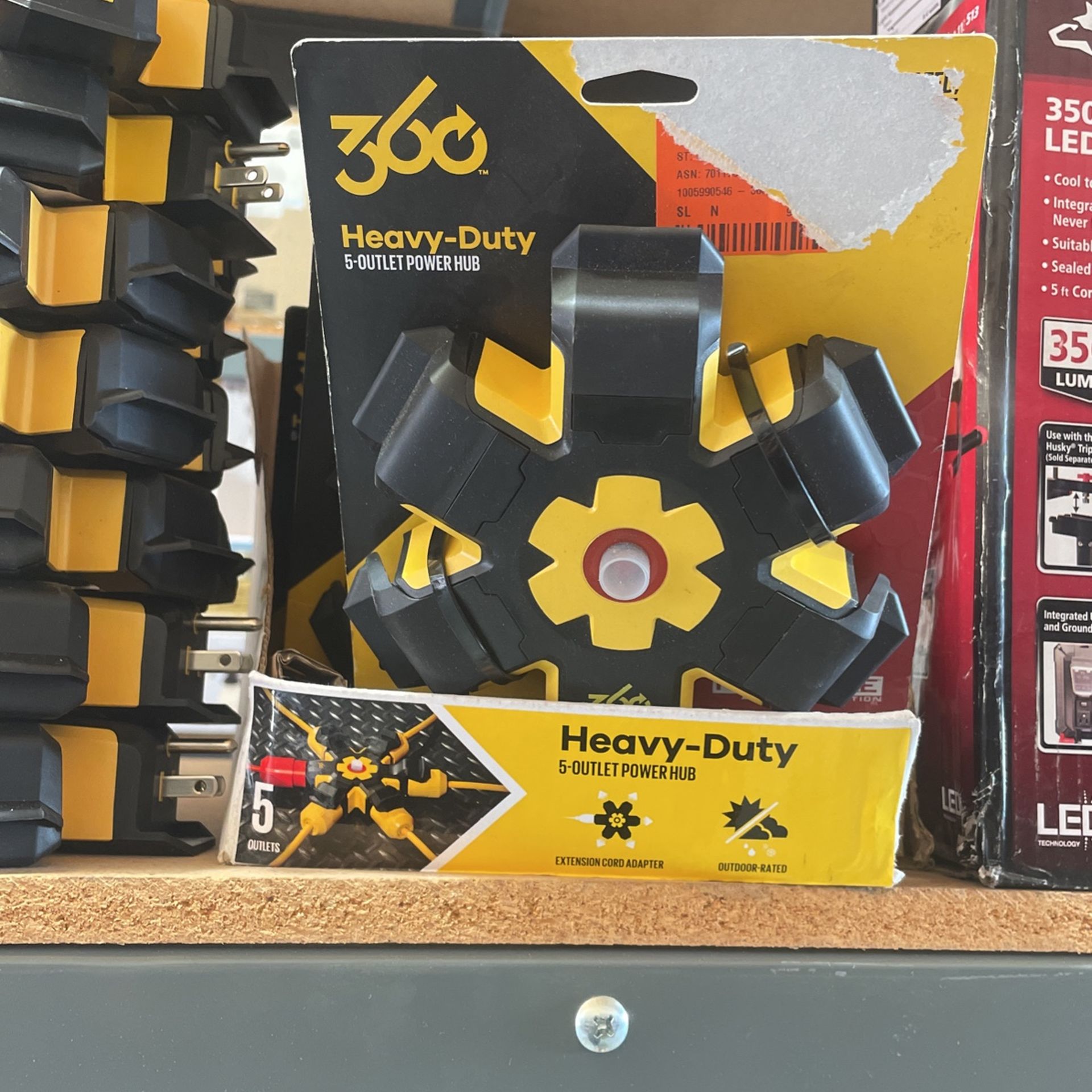 Heavy Duty 5 Outlet Power Hub