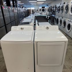 Samsung Top Loading Washer And Gas Dryer Set 