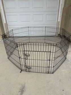 Foldable Metal Wireless Indoor
Outdoor Pet Fence Playpen Kit
Height is 24 inches
Good work—