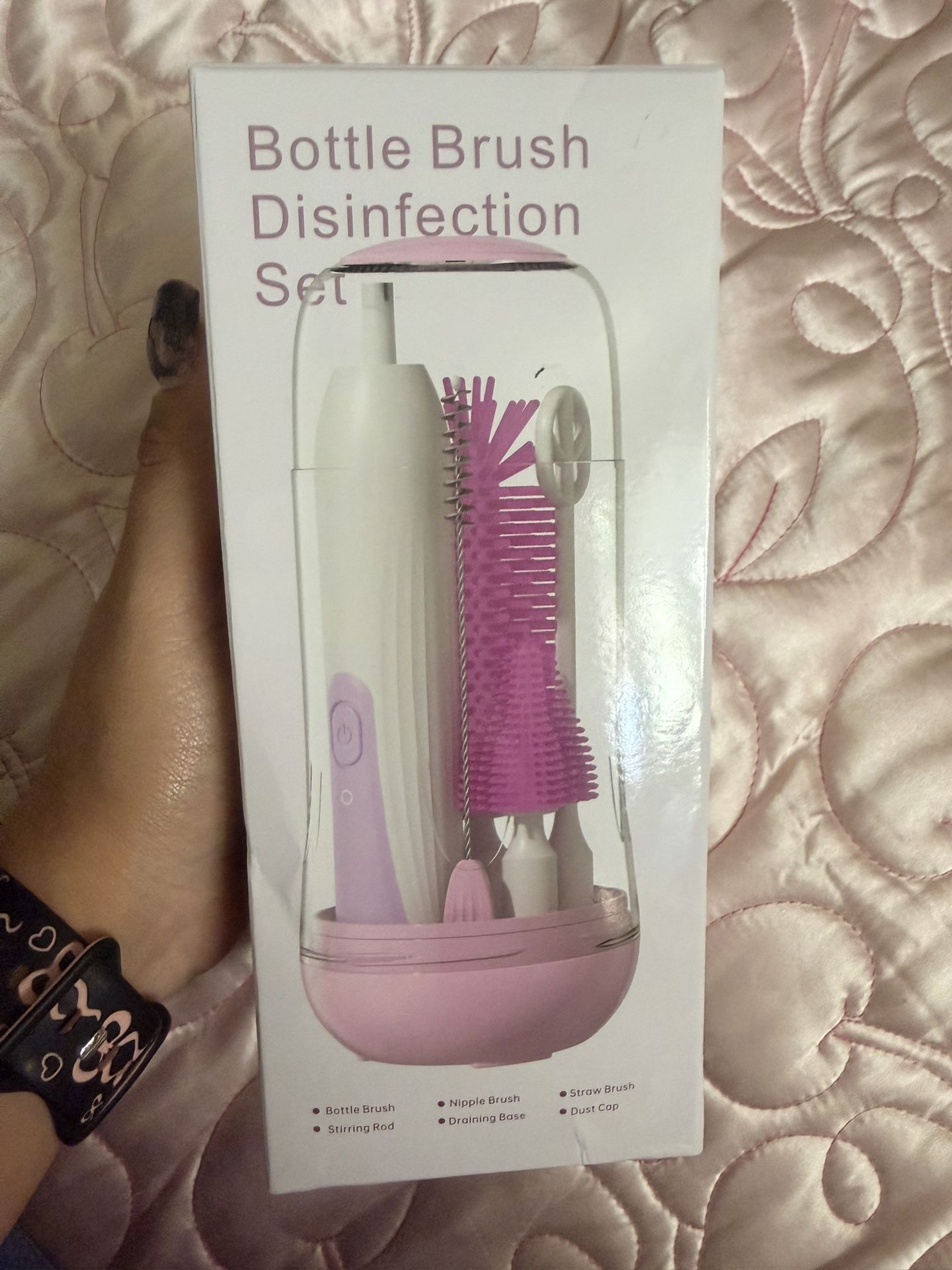 Electric bottle Cleaning brush & bottle Brush Disinfection 