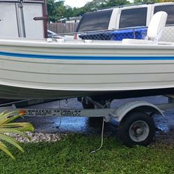 12' QuinTrex 118 Dart Freshwater And Saltwater Fishing Boat.