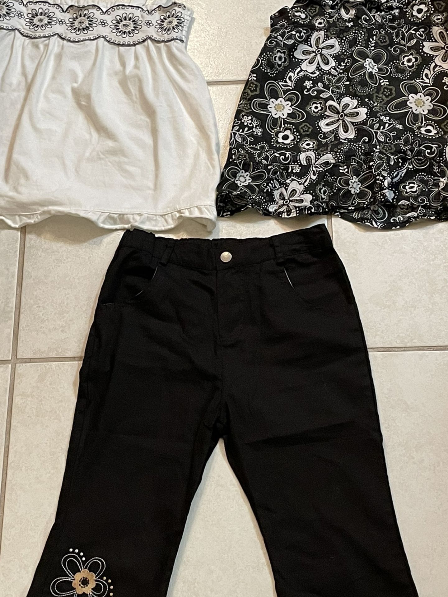 Girls size 6X outfit, two shirts one pass