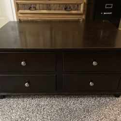 8 Drawer Wooden Coffee Table