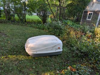 Sears X-Cargo Rooftop Cargo Carrier Roof Box 50x35x22 Gray w/ Key Hardware