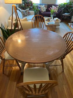 Wooden, Expandable Dining Room Table