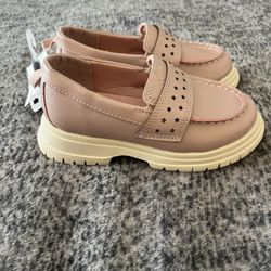 Cute Toddler Girl Oshkosh B’gosh Slip On Platform Pink Shoes Size 9 New