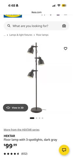 IKEA three lights floor lamp