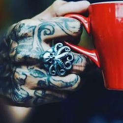 Octopus Ring stainless steel size 9