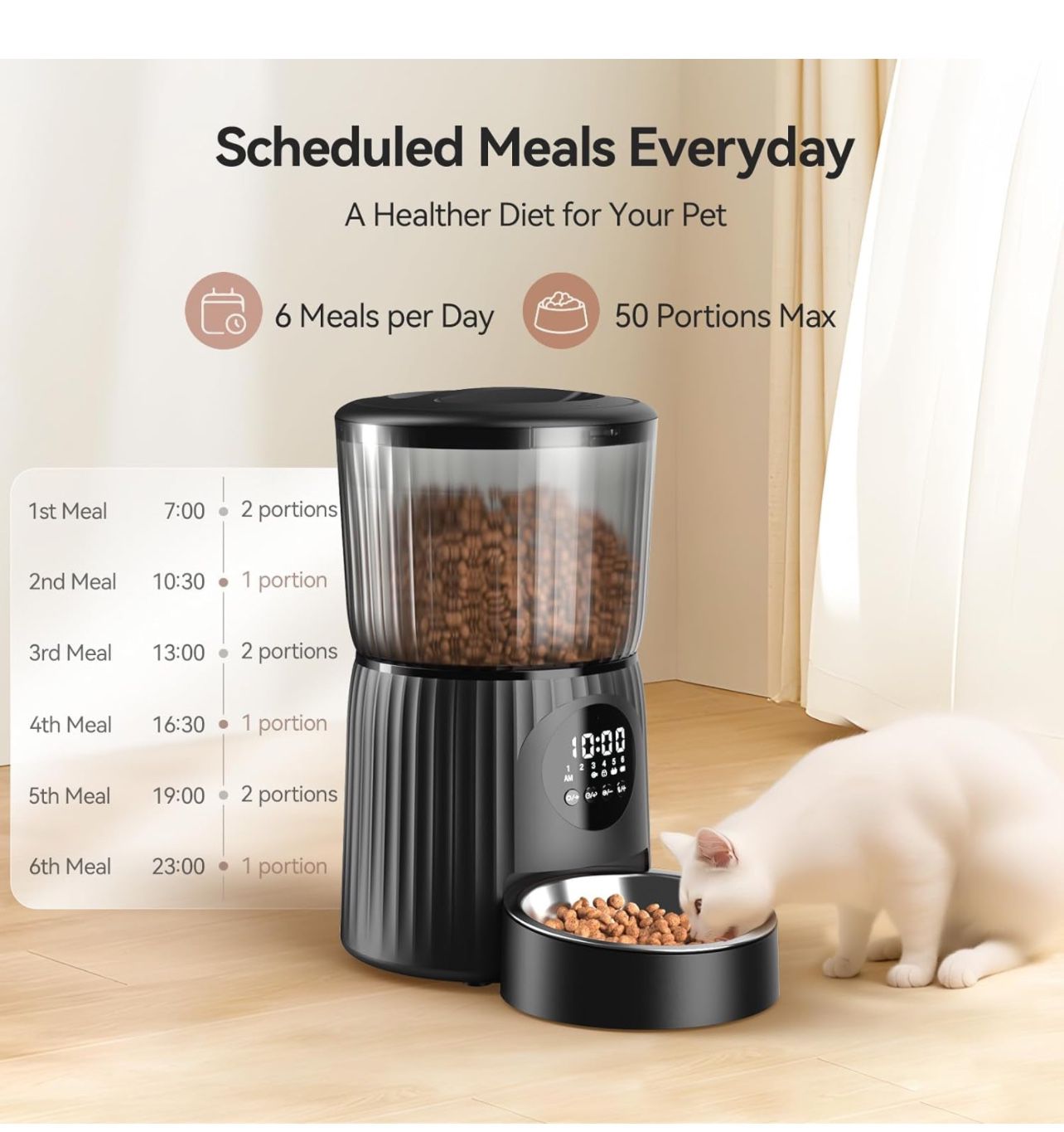 Automatic Cat Feeder 4L / 16 Cups
