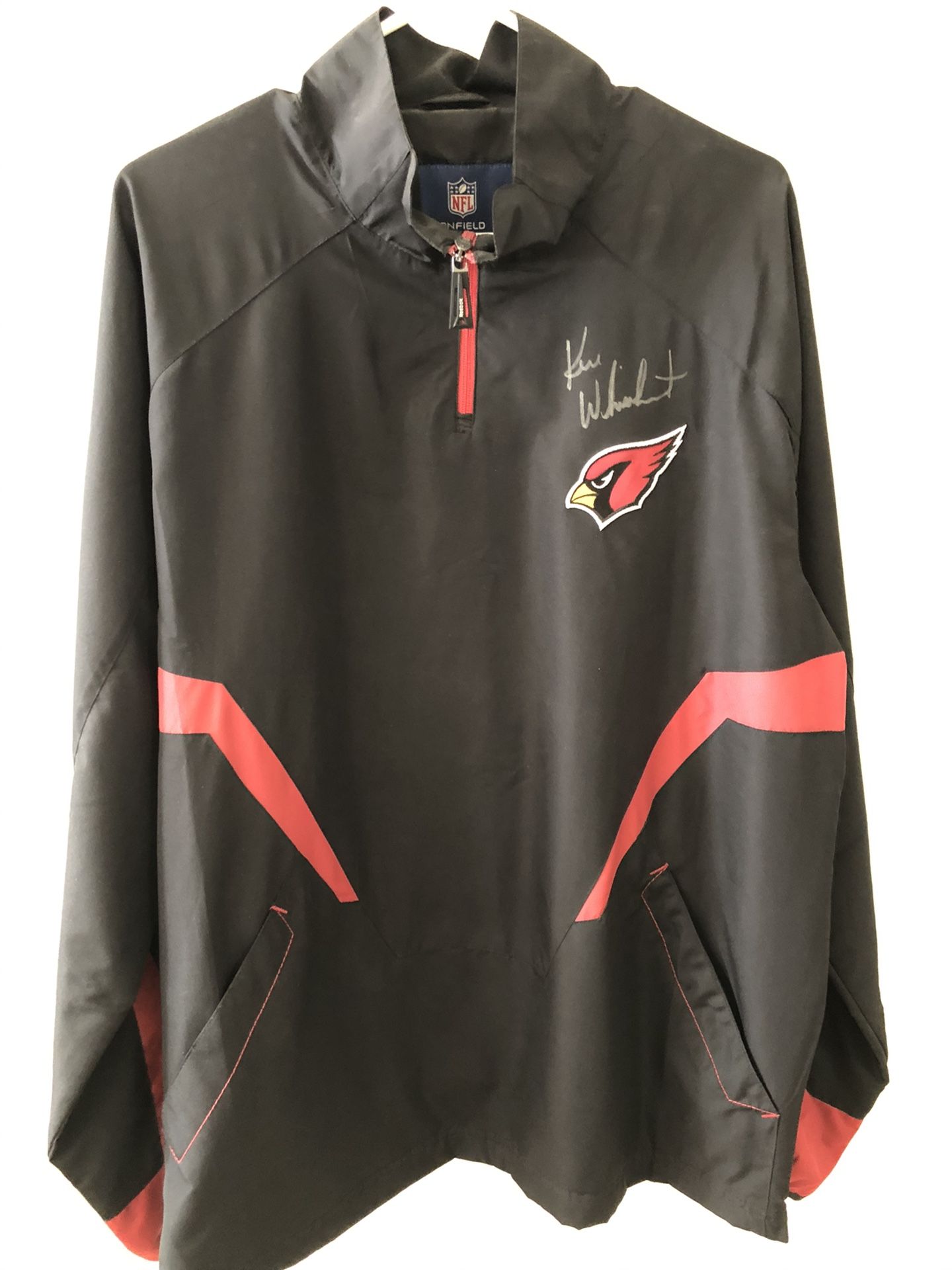 Coach Ken Whisenhunt autographed Cardinals Reebok nylon pullover
