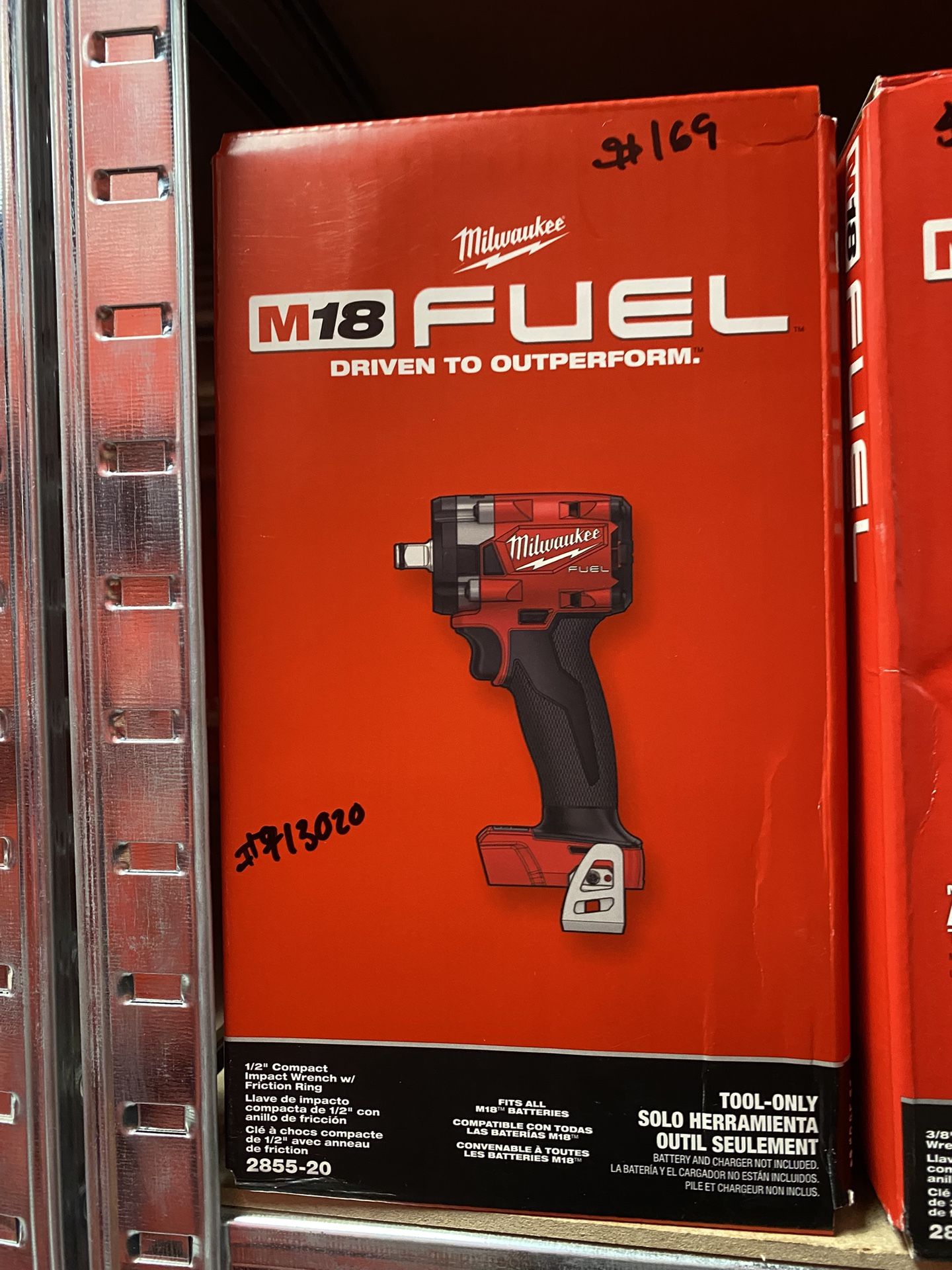 Milwaukee M18 FUEL GEN-3 18V Lithium-Ion Brushless Cordless 1/2 in. Compact Impact Wrench with Friction Ring (Tool-Only)