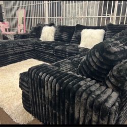 Brand New Super Plush Comfy Corduroy Sectional Set 