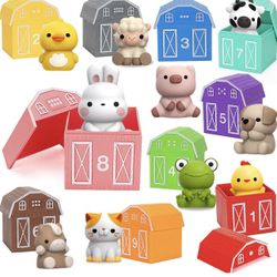 BENNOL Animal Barn Counting & Sorting Toy Set