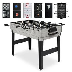 New 10 in 1 Combo Game Table Set Hockey Foosball Pool Shuffleboard Ping Pong Chess Checkers Bowling