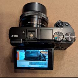 Sony A6000 24.3 MP Mirrorless Digital SLR Camera - Black