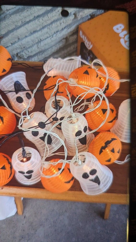 Halloween Ghost And Pumpkin Lights