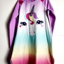 Girl's Unicorn Pajama Nightgown Size: 10/12