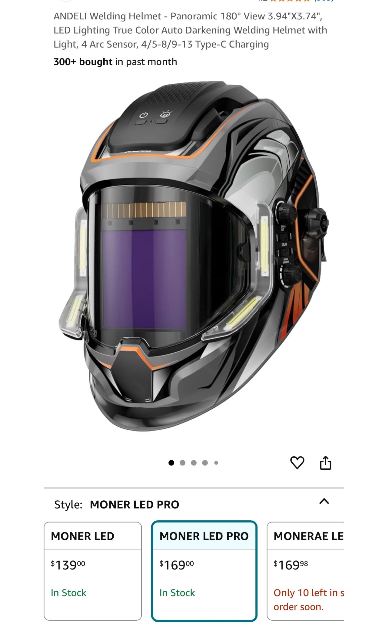 Welding helmet