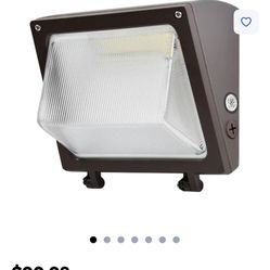 Cedar Hill Black Hardwired LED Outdoor Wall Pack Light 8800 -Lumen