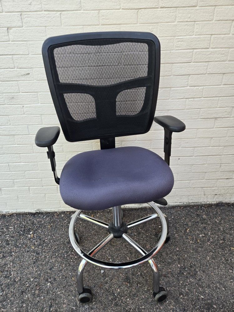 Tall Adjustable Height Standing Desk Office Chair