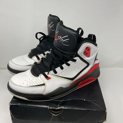 2012 Air Jordan SC2 Flight Basketball Shoes Red Black 454050-106 Men size 13