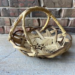 Gorgeous Boho Tribal Woven Basket—Amazing Details 
