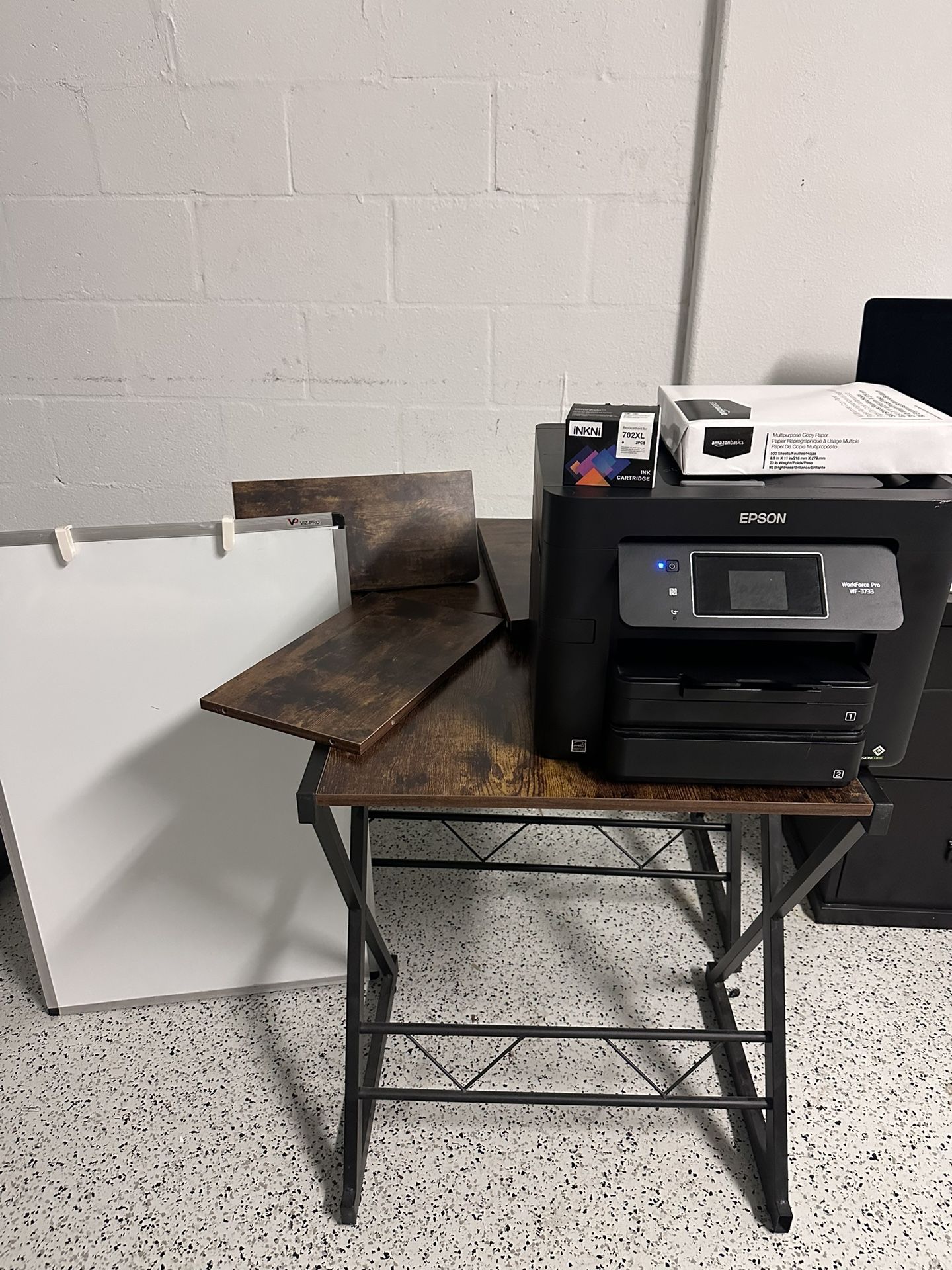 Desk, Printer, White Board