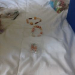 Natural Original Wood and Clear Crystal Diamond Cut Quartz Reiki Chakras Bracelet for Men & Women, Stretchable Band 6.5 to 7.5 in, Bead Size: 10mm
