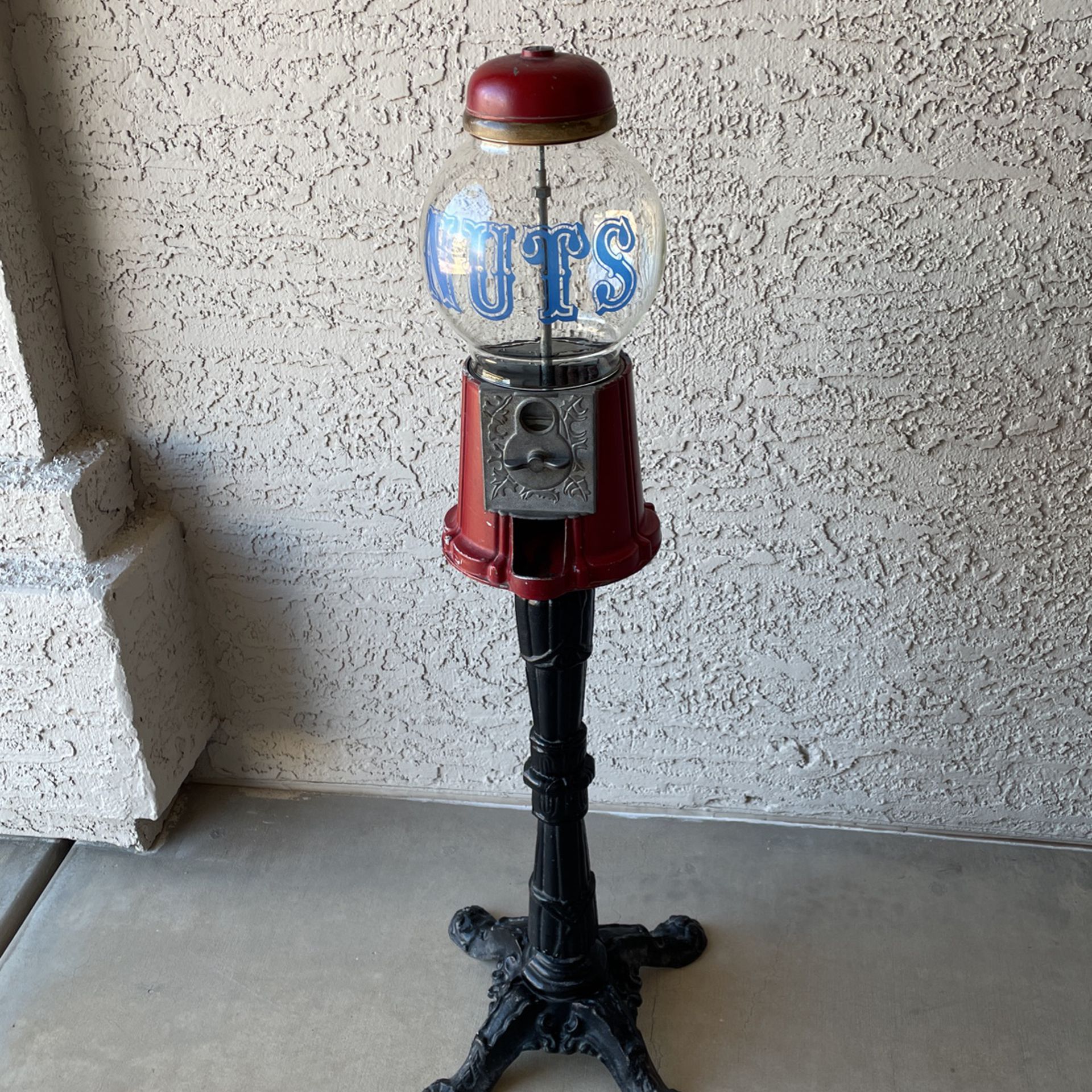 Vintage Nut Gumball Machine Cast Iron
