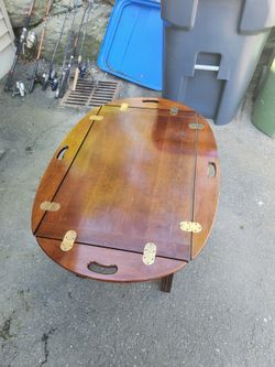 Wood coffee table