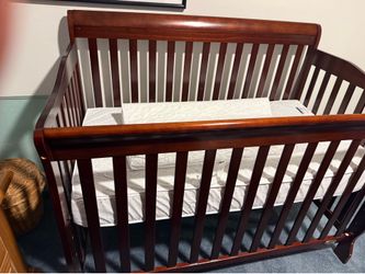 Baby Crib with Mattress - Used Once, Like New