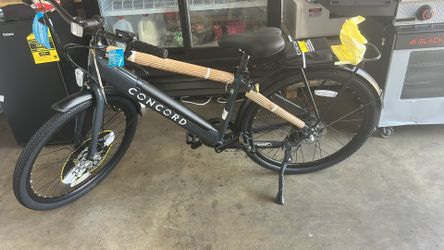 Concord Commutr 26'' Electric Bike, 350W Motor, Class 2, Black, for Riders 5'2"-5'10