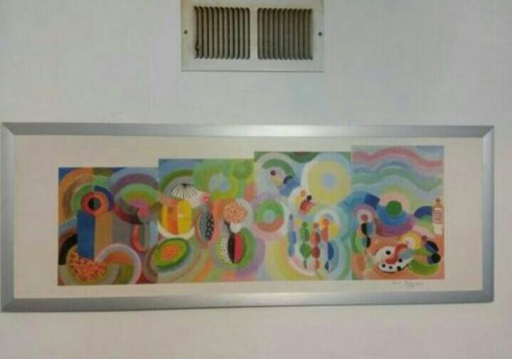 REPRODUCTION SONIA DELAUNAY PRINT VOYAGES LOINTAINS 1937